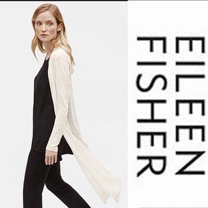 Eileen Fisher  Organic Linen Full Length Cardi, 3X